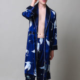 Ensemble Kimono Peignoir Bleu