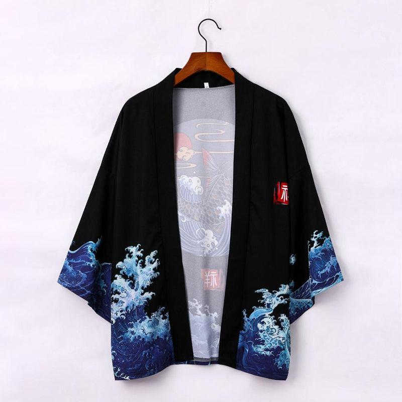 Haori Noir Koï