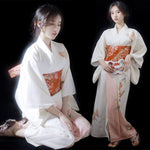 Kimono Blanc Femme Traditionnel