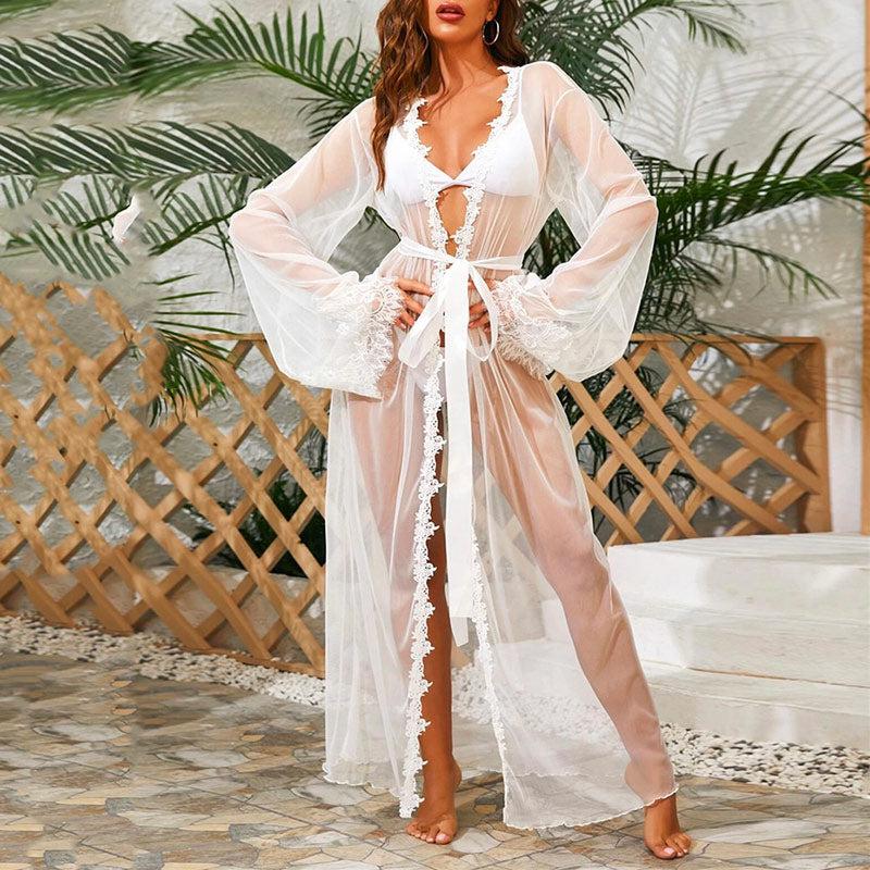 Kimono Dentelle Frange
