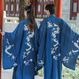 Kimono Homme Long Bleu