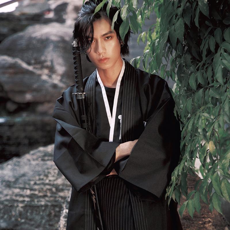 Kimono Homme Noir Samourai