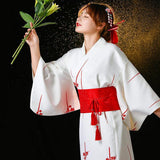 Kimono Japonais Femme Blanc