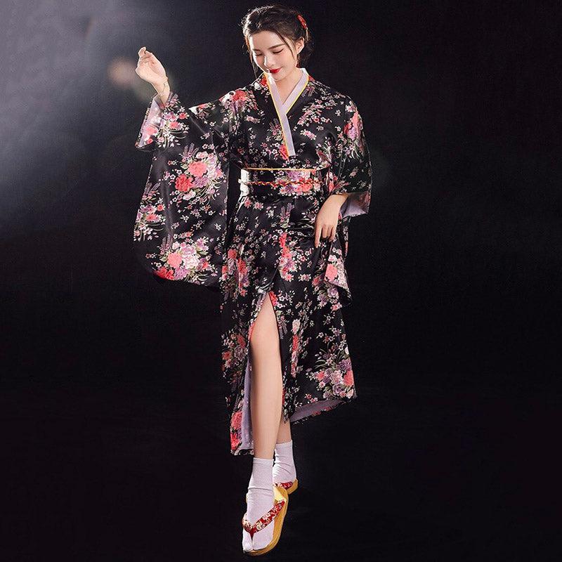 Kimono Japonais Femme Noir