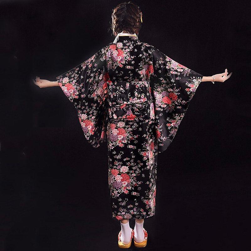 Kimono Japonais Femme Noir