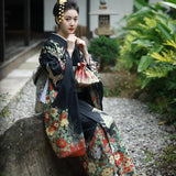 Kimono Japonais Fleurs