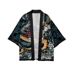 Kimono Japonais Homme Court Dragon