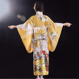 Kimono Japonais Jaune