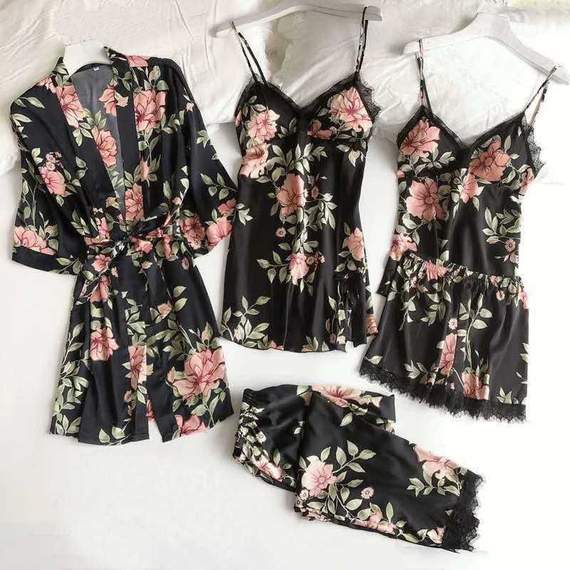 Kimono Noir Lingerie