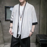 Kimono Sreetwear Homme Blanc