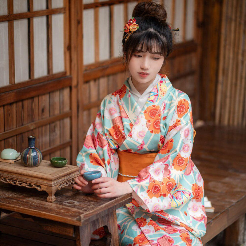 Kimono Yukata Femme Japonais