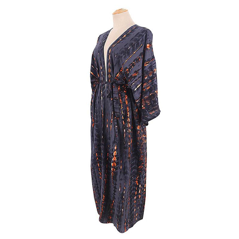 Long Kimono Noir Femme