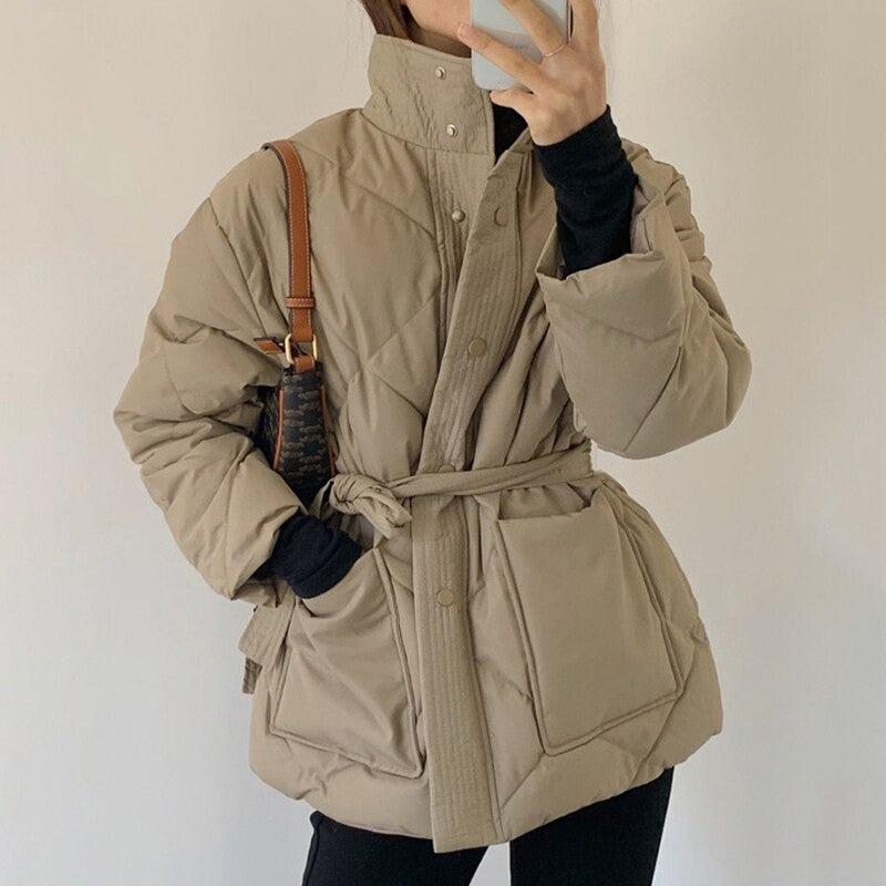 Manteau Beige Court Femme