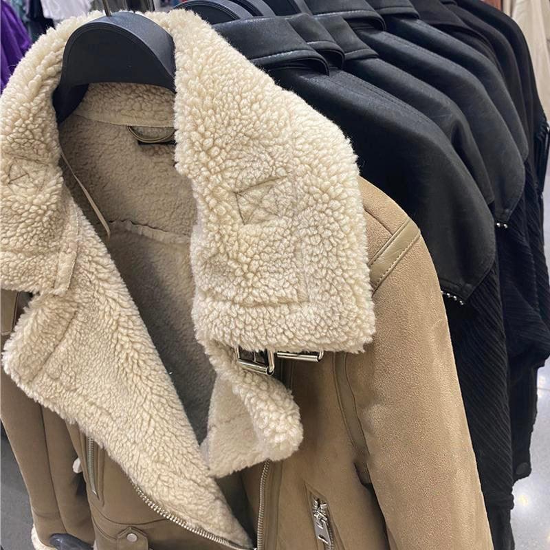 Manteau Cuir Femme Agneau