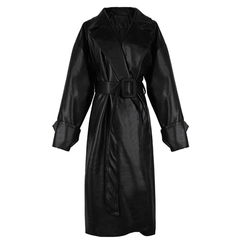 Manteau Cuir Noir Femme