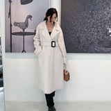 Manteau Femme Blanc Long