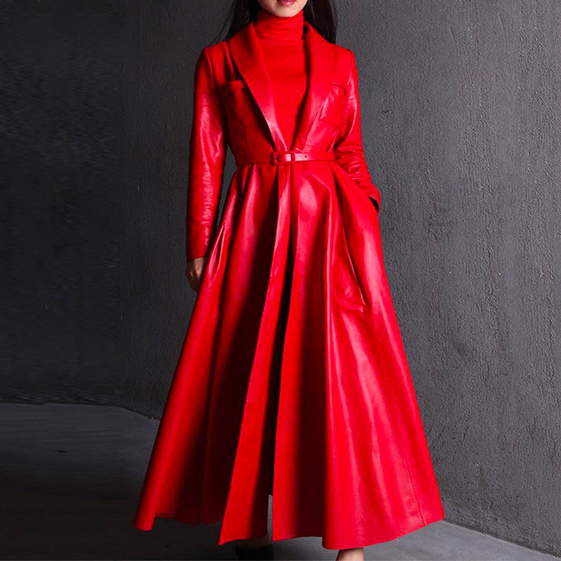 Manteau Hiver Cuir Femme