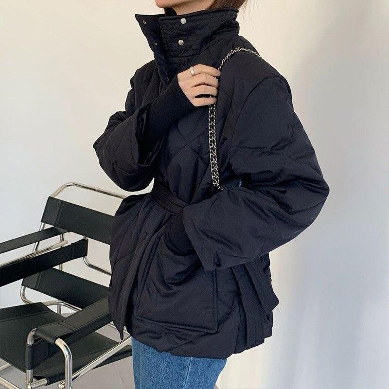 Manteau Mi Long Femme Noir