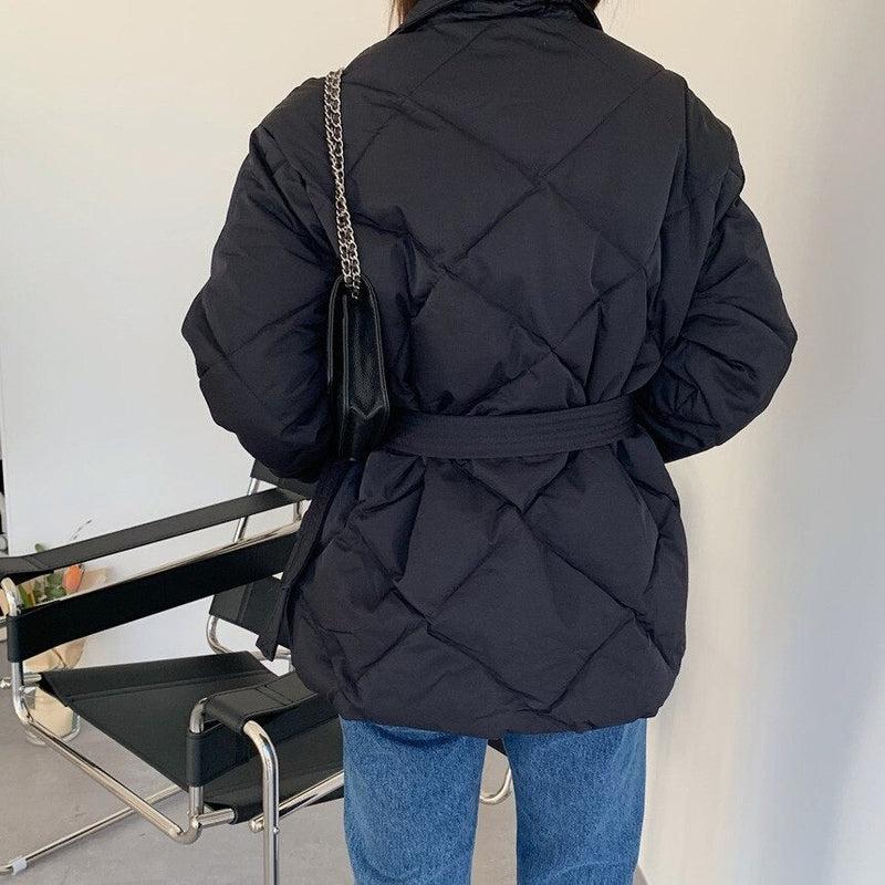 Manteau Mi Long Femme Noir