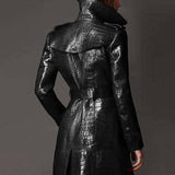 Manteau Noir Élégant Femme