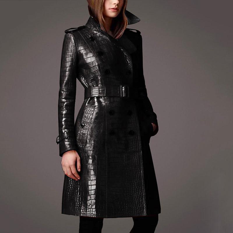 Manteau Noir Élégant Femme