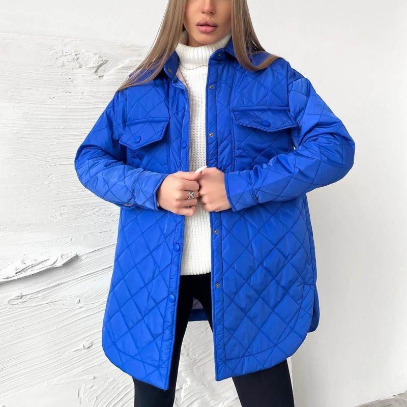 Manteau Femme Hiver Bleu Marine Design