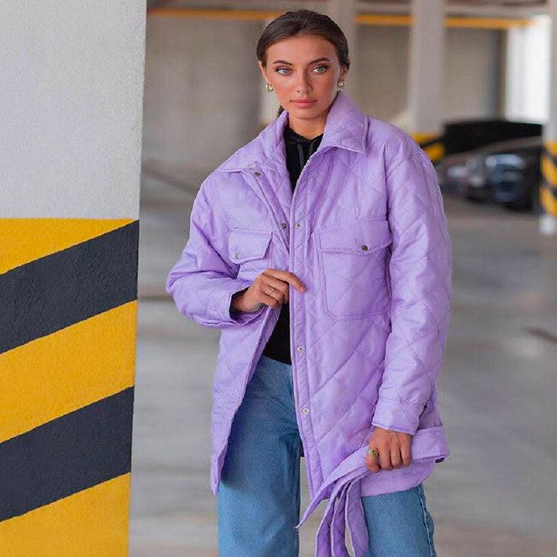 Manteau Femme Violet Mauve Design