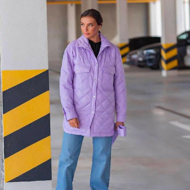 Manteau Femme Violet Mauve Stylé