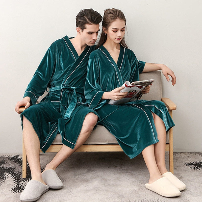 Peignoir De Bain Femme Vert