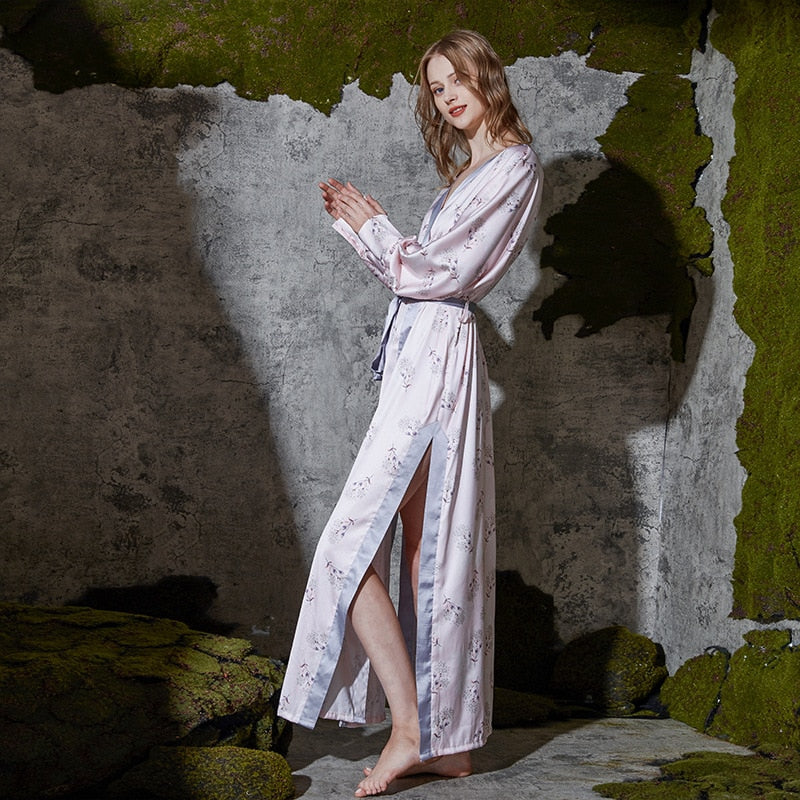 Peignoir Fleuri Femme