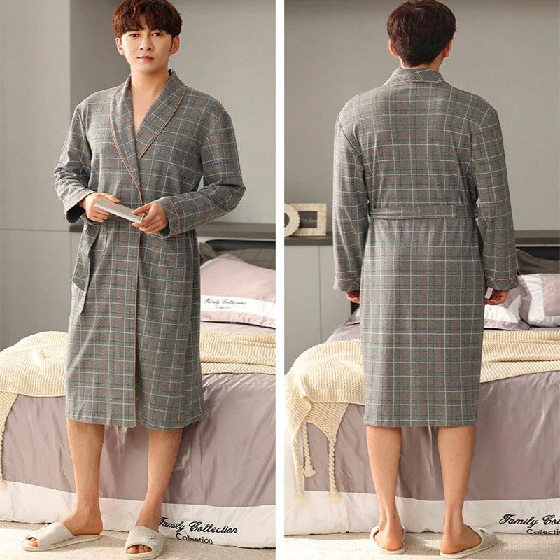 Peignoir Homme à Carreaux