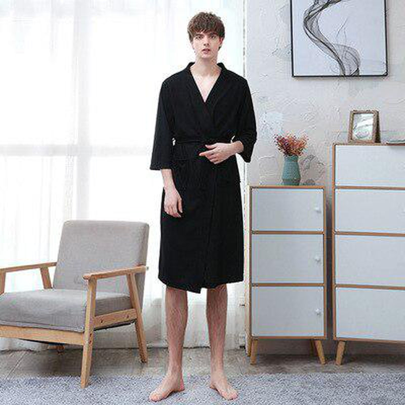 Peignoir Homme sans Capuche