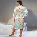 Peignoir Kimono Femme Fleuri