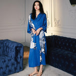 Peignoir Kimono Femme Turquoise