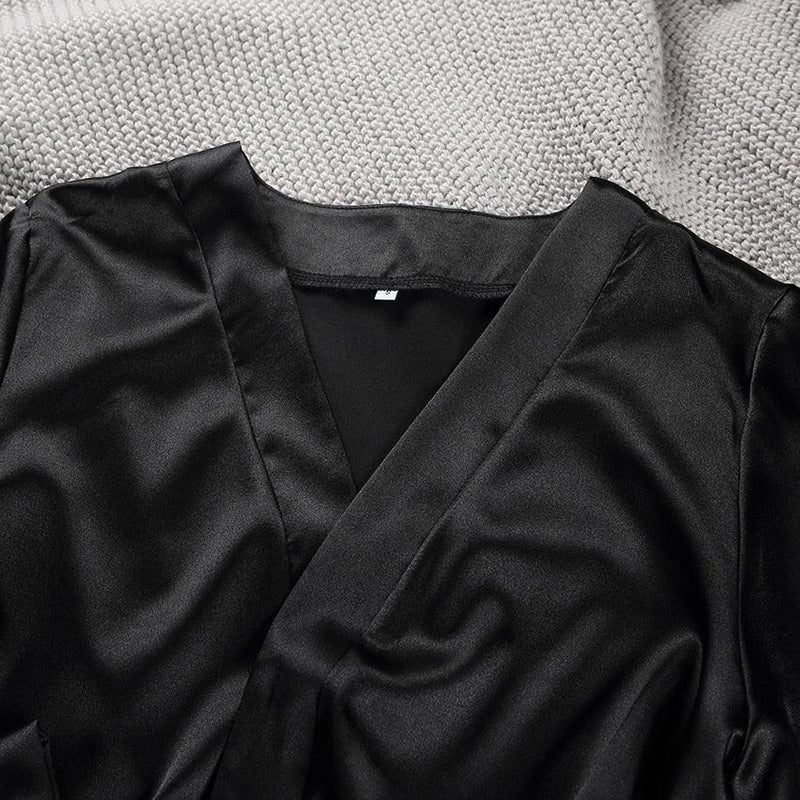 Peignoir Kimono Noir