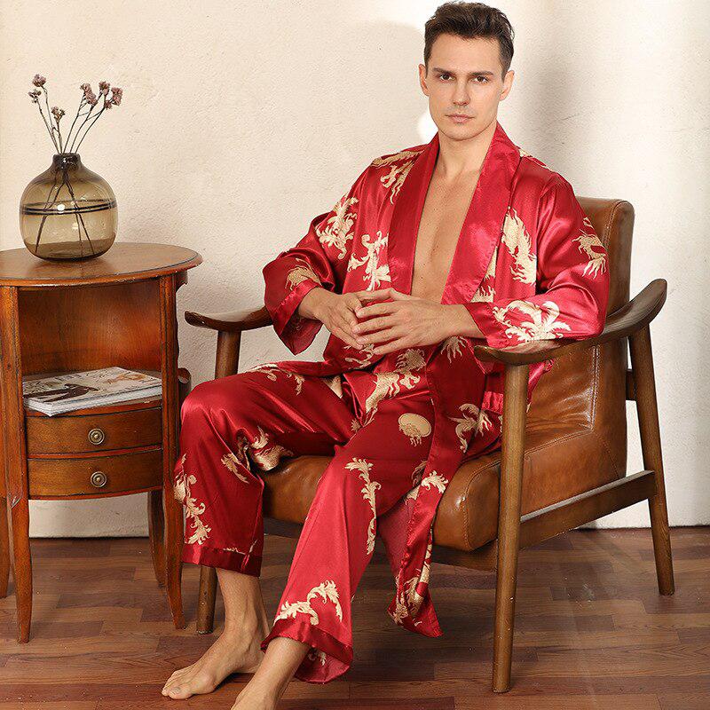 Peignoir Kimono Rouge