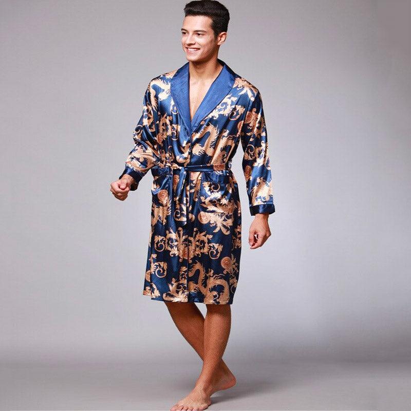 Peignoir Kimono Soie Homme