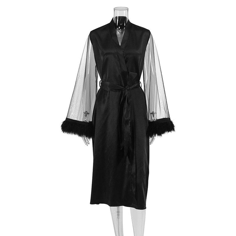 Peignoir Femme Plume Stylé