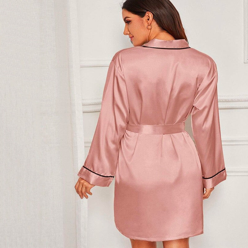 Peignoir Femme Rose Poudré Design
