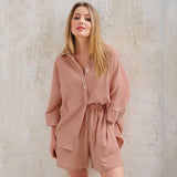 Pyjama Court Femme Coton