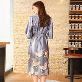 Robe Kimono Longue Satin