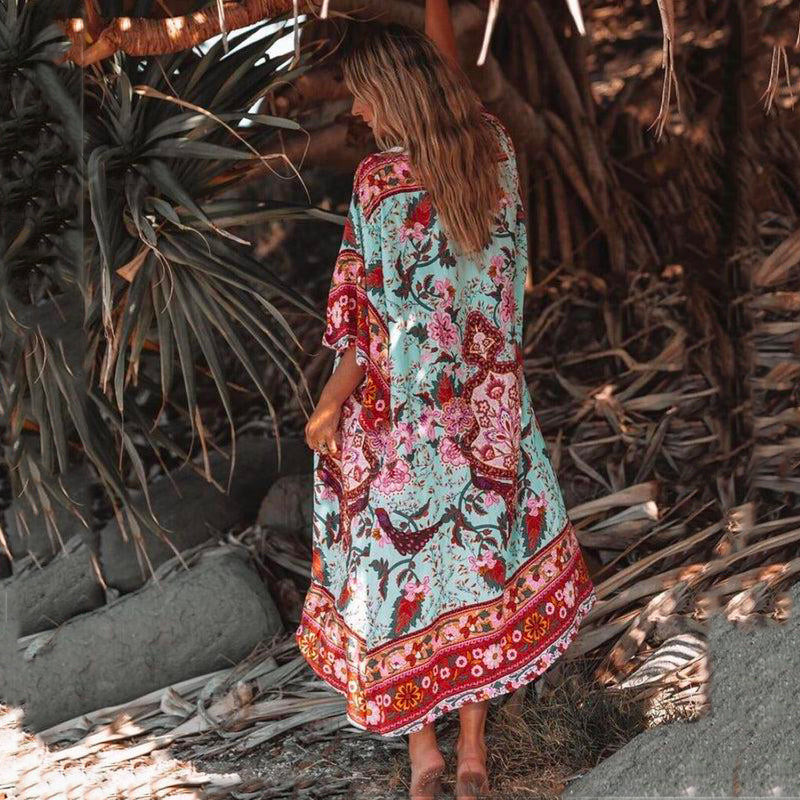 Robe Longue Femme Boheme Chic