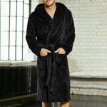 Robe de Chambre Homme Polaire Noir