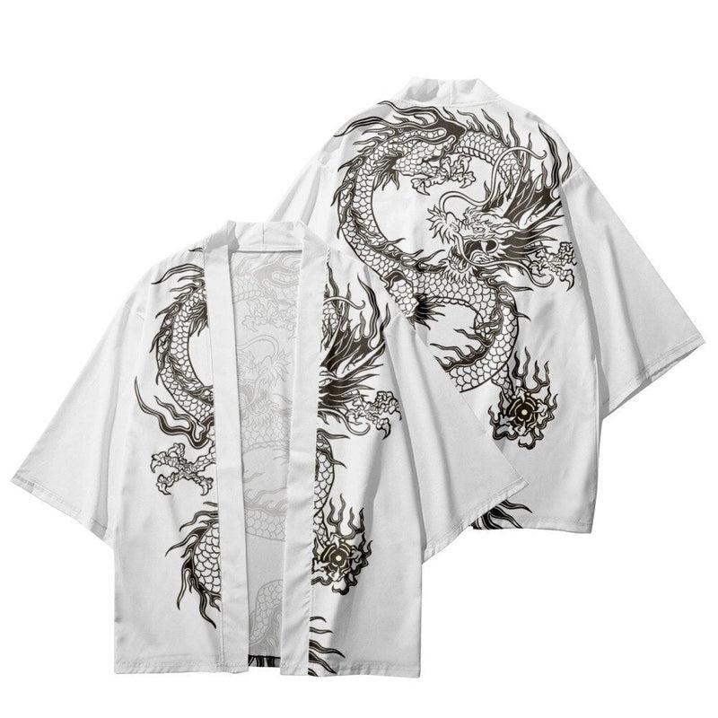 Veste Kimono Blanche Dagon