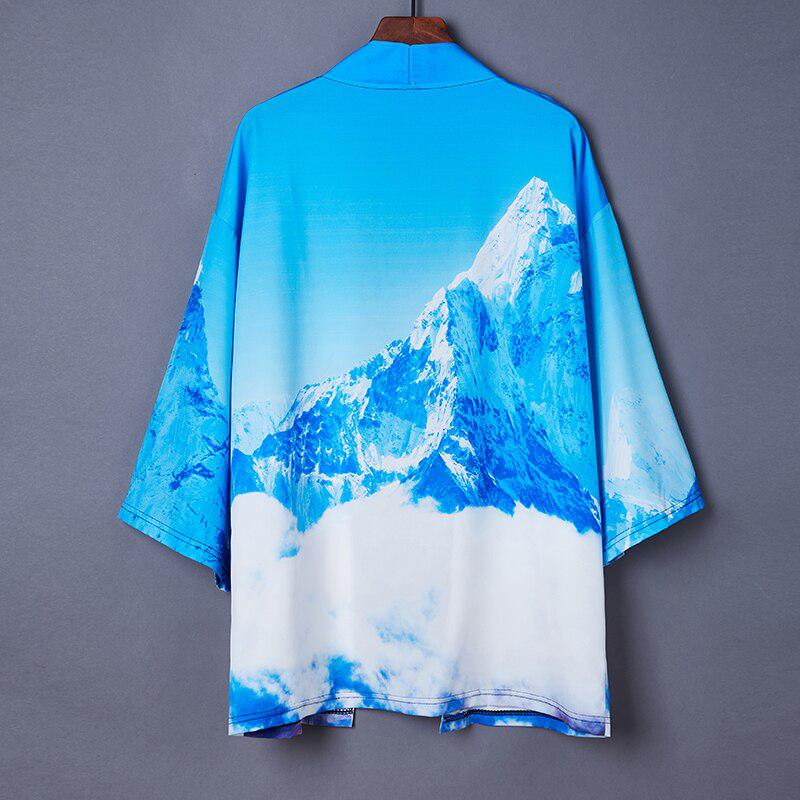 Veste Kimono Court Montagne