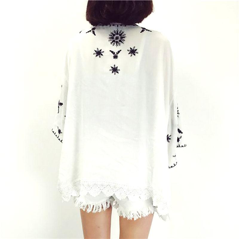 Veste Kimono Dentelle