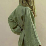 Veste Kimono Vert Kaki