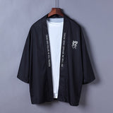 Veste Kimono Noir Japonais