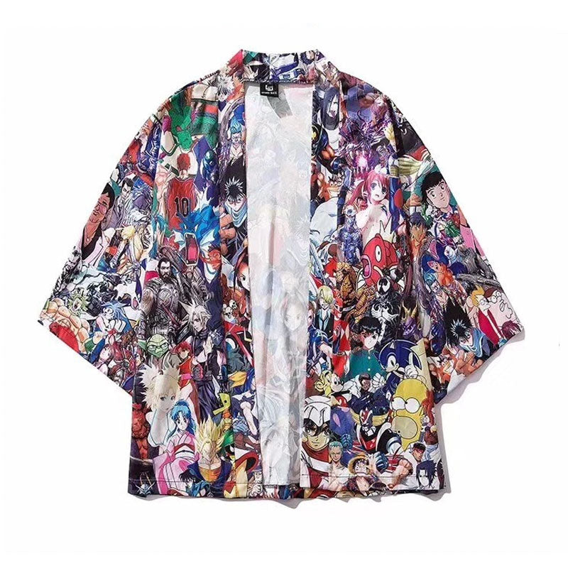 Veste Kimono Satin Manga