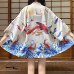 Veste Kimono Vintage Blanche